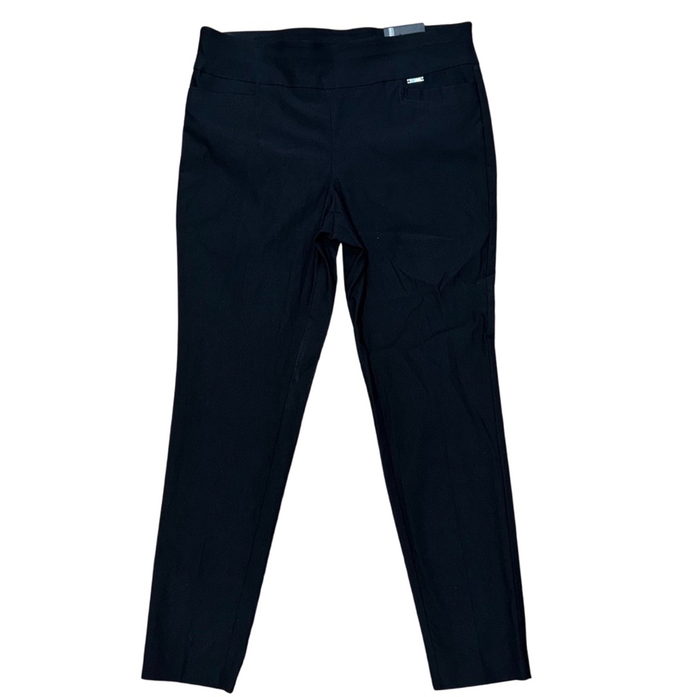 NWT Jones New York black stretchy slim-ankle trousers - size L